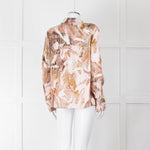 Mos Mosh Pink & Brown Patterned Blouse