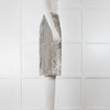 J Crew Silver Sequins Midi Skirt