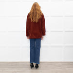 Me+Em Brown Oversized Cord Shacket