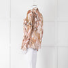 Mos Mosh Pink & Brown Patterned Blouse