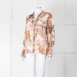 Mos Mosh Pink & Brown Patterned Blouse
