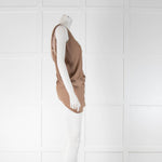 Helmut Lang Asymmetric Beige Top