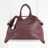 Bottega Veneta Burgundy Intrecciato Leather Convertible Large Bag