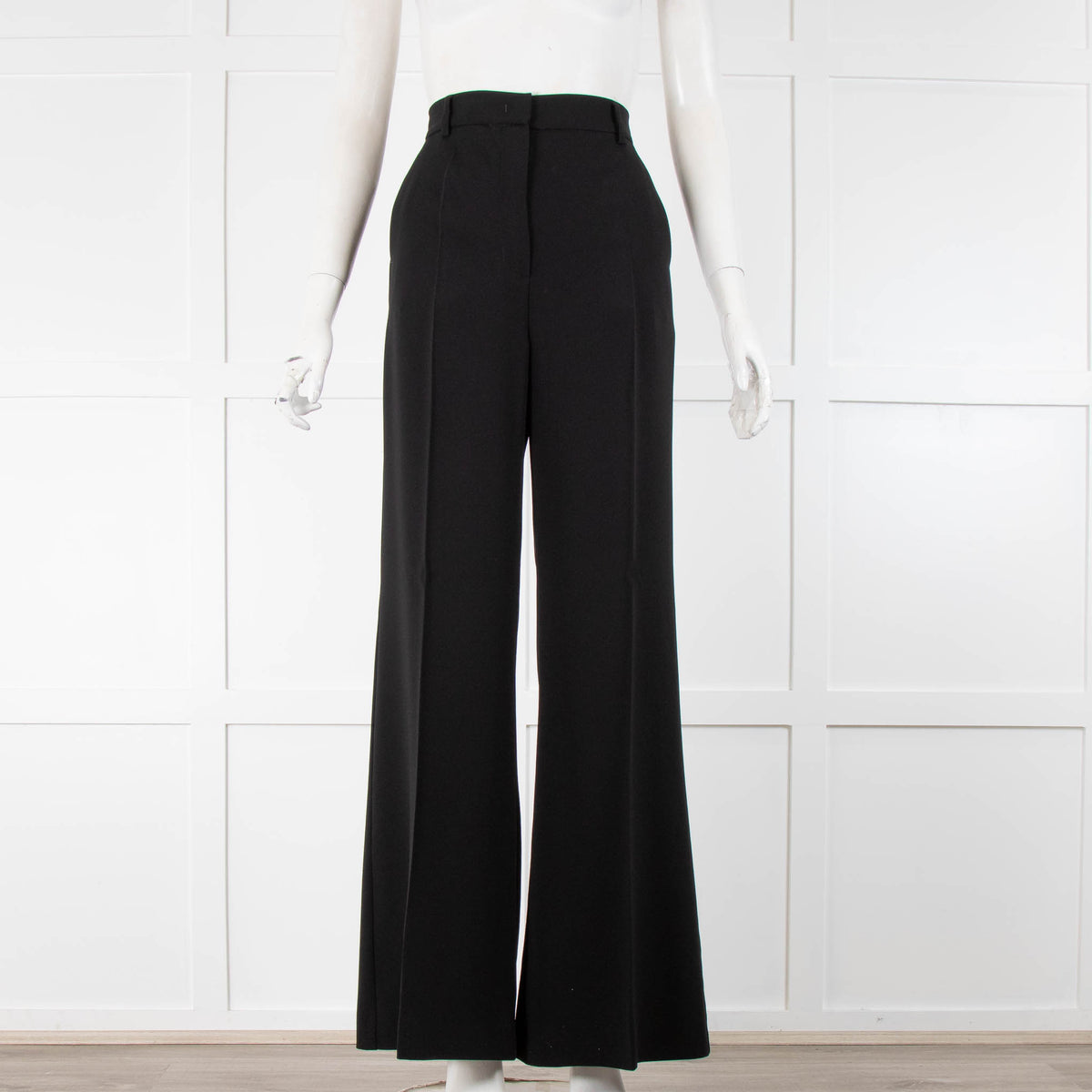 Weekend Max Mara Black Suiting Wide Leg Trousers