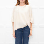 Hotel Particulier Cream Cashmere Poncho Style Jumper