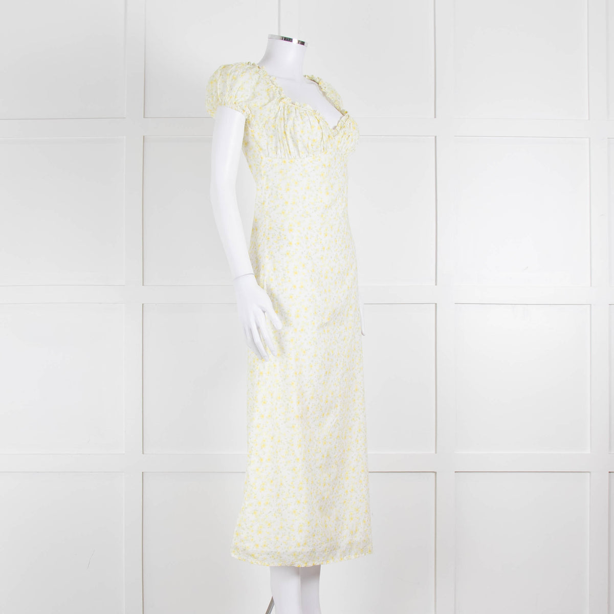 Amy Jane London Yellow Daphne Ditsy Floral Dress