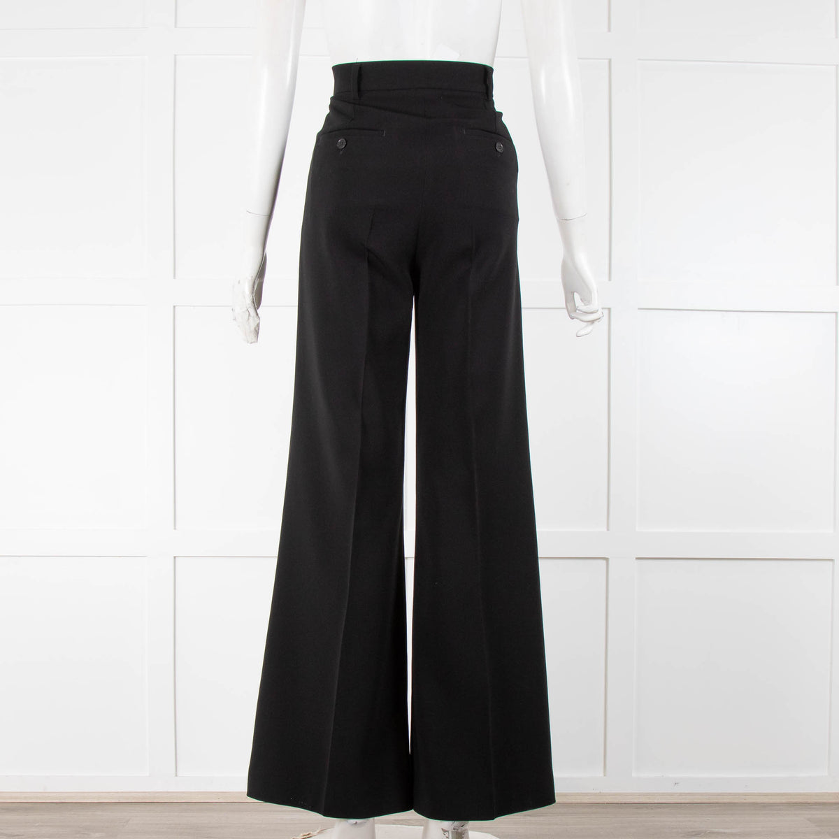 Weekend Max Mara Black Suiting Wide Leg Trousers