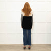 Vince Cream Grey Black Cashmere Blend Sweater