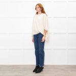 Hotel Particulier Cream Cashmere Poncho Style Jumper