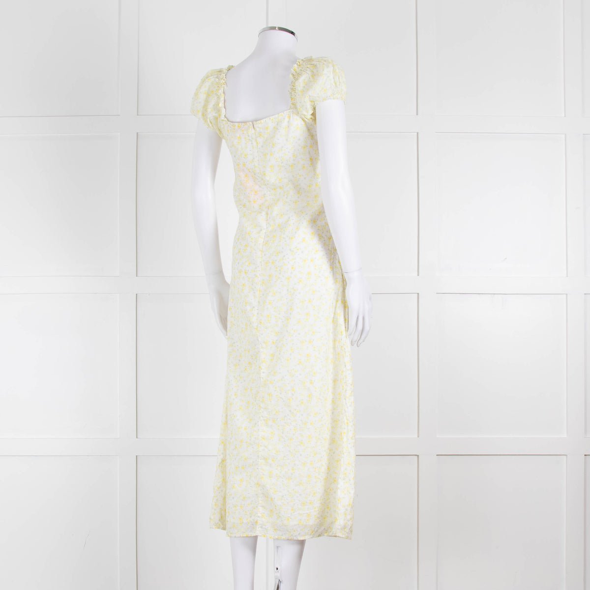 Amy Jane London Yellow Daphne Ditsy Floral Dress