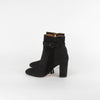 Aquazzura Black Suede Tassel Detail Ankle Boots