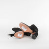 Aquazzura Black Suede Tassel Detail Ankle Boots
