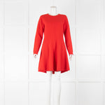 Polo Ralph Lauren Red Cashmere Wool Mix Knitted Dress