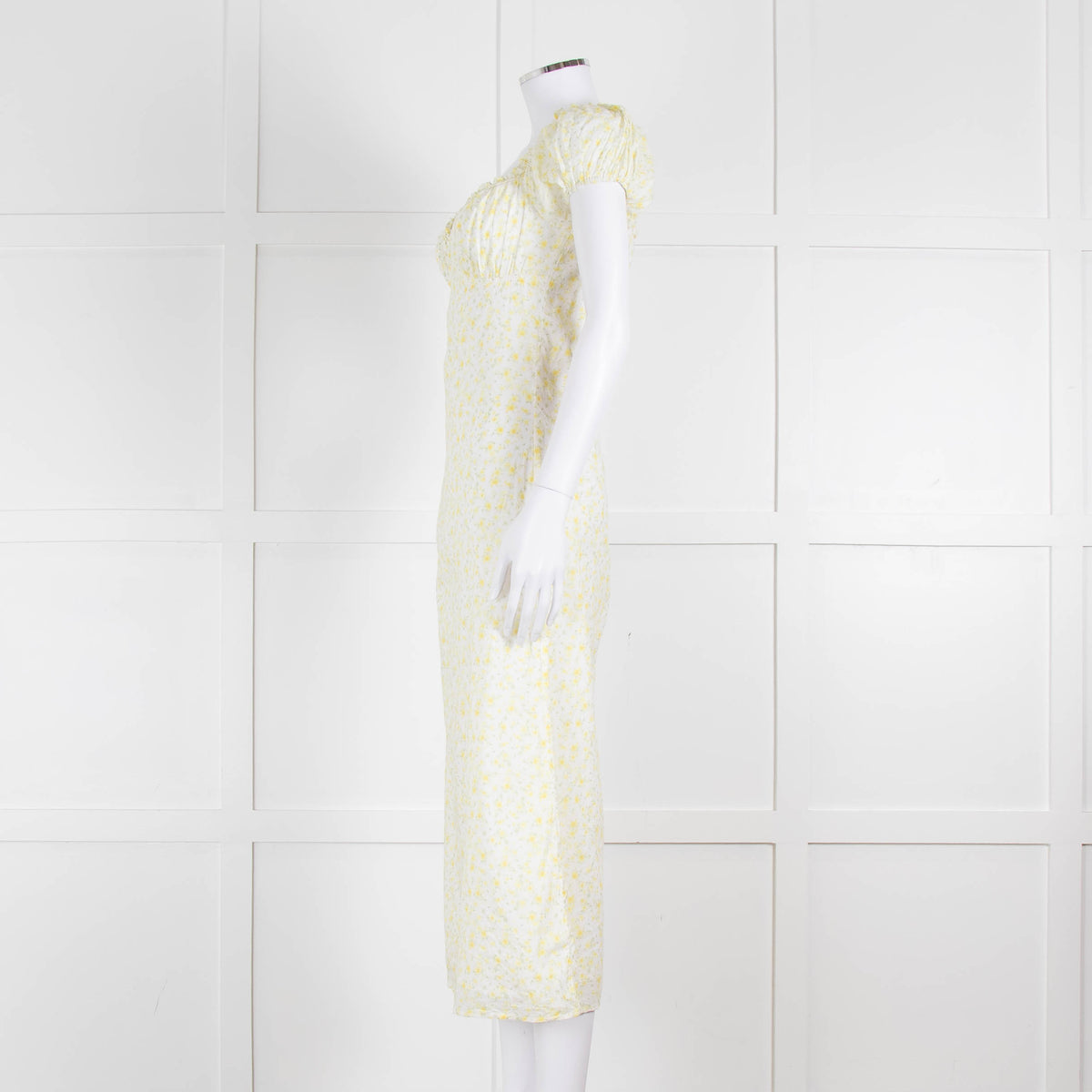 Amy Jane London Yellow Daphne Ditsy Floral Dress