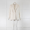 Alice + Olivia White Faux Teddy Coat