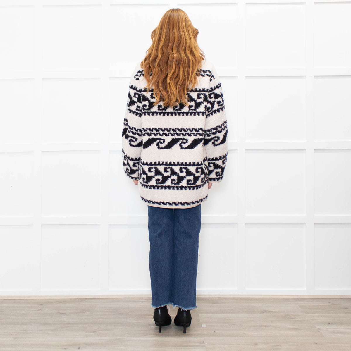 Isabel Marant Black And Cream Reversible Himemma Oversized Jacket