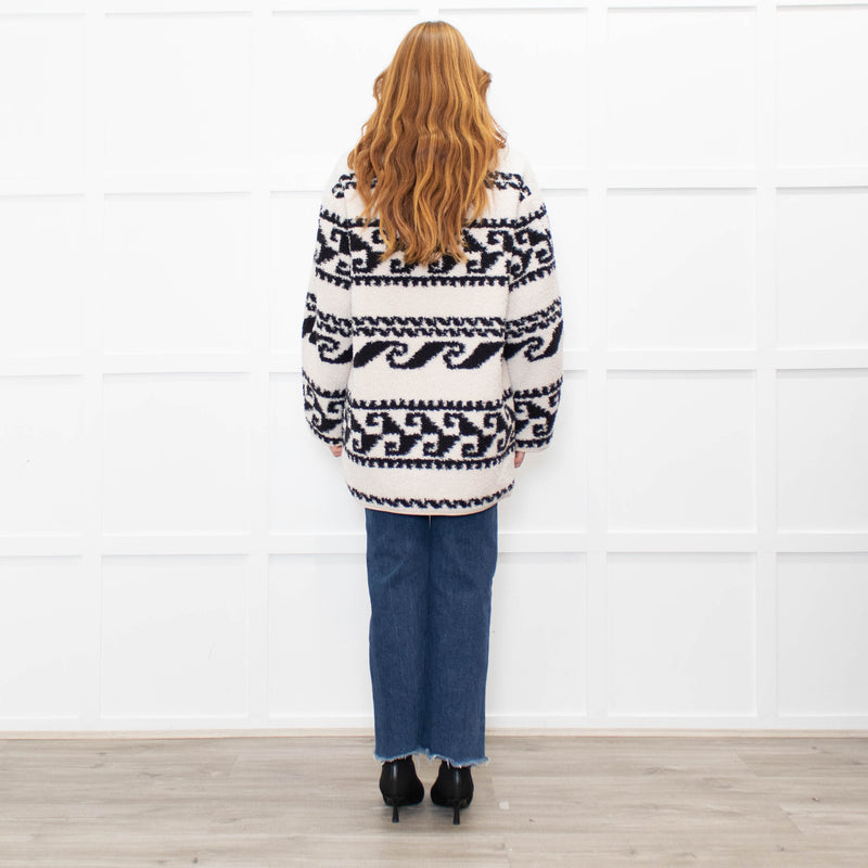 Isabel Marant Black And Cream Reversible Himemma Oversized Jacket