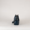 Anya Hindmarch Blue Leather Smiley Face Crossbody Bag