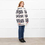 Isabel Marant Black And Cream Reversible Himemma Oversized Jacket