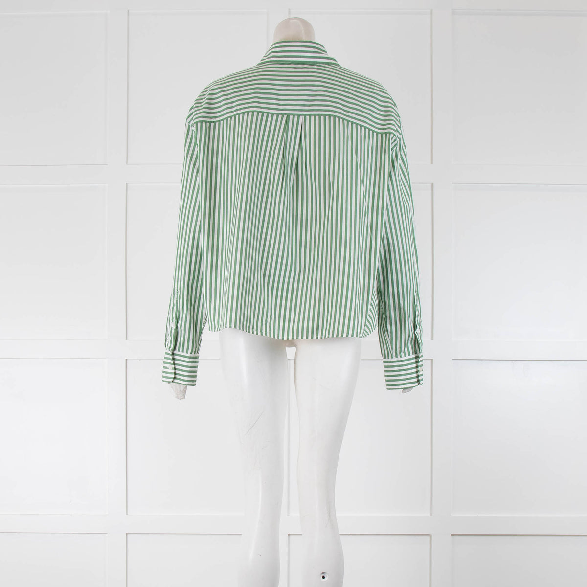 Weekend Max Mara Green & White Striped Shirt