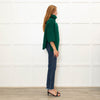 Daniel & Mayer Green Chunky Roll Neck  3/4 Length Sleeve Jumper