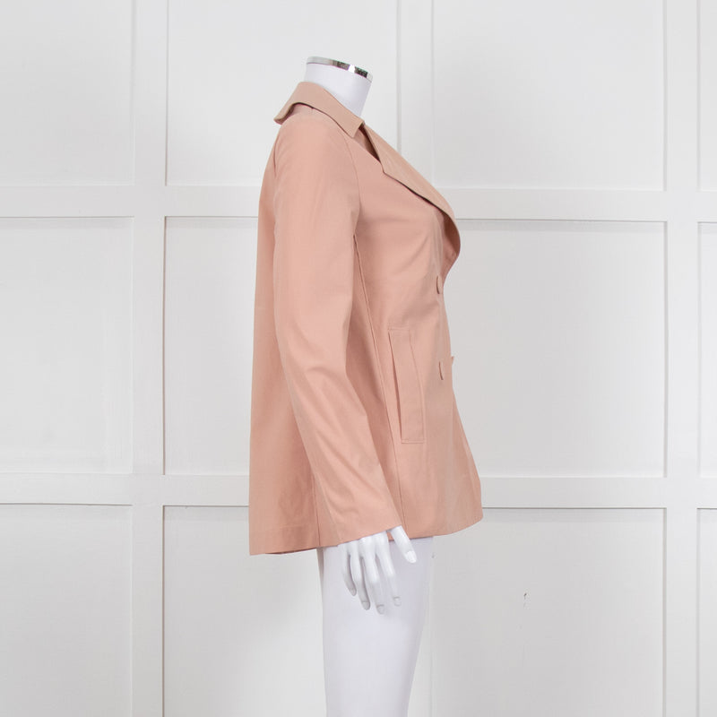 Harris Wharf London Peach Double Breasted Jacket