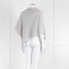 Pure Light Grey Cashmere Cape