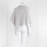 Pure Light Grey Cashmere Cape