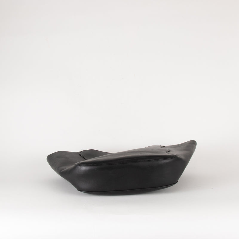 Mansur Gavriel Black Open Tote With Long Shoulder Straps