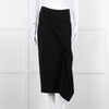 Roland Mouret Black Gold Zip Midi Skirt