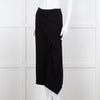 Roland Mouret Black Gold Zip Midi Skirt