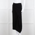 Roland Mouret Black Gold Zip Midi Skirt