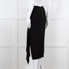 Roland Mouret Black Gold Zip Midi Skirt