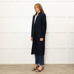 Lazzerini Tiziana Navy Sparkly Coat