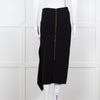 Roland Mouret Black Gold Zip Midi Skirt