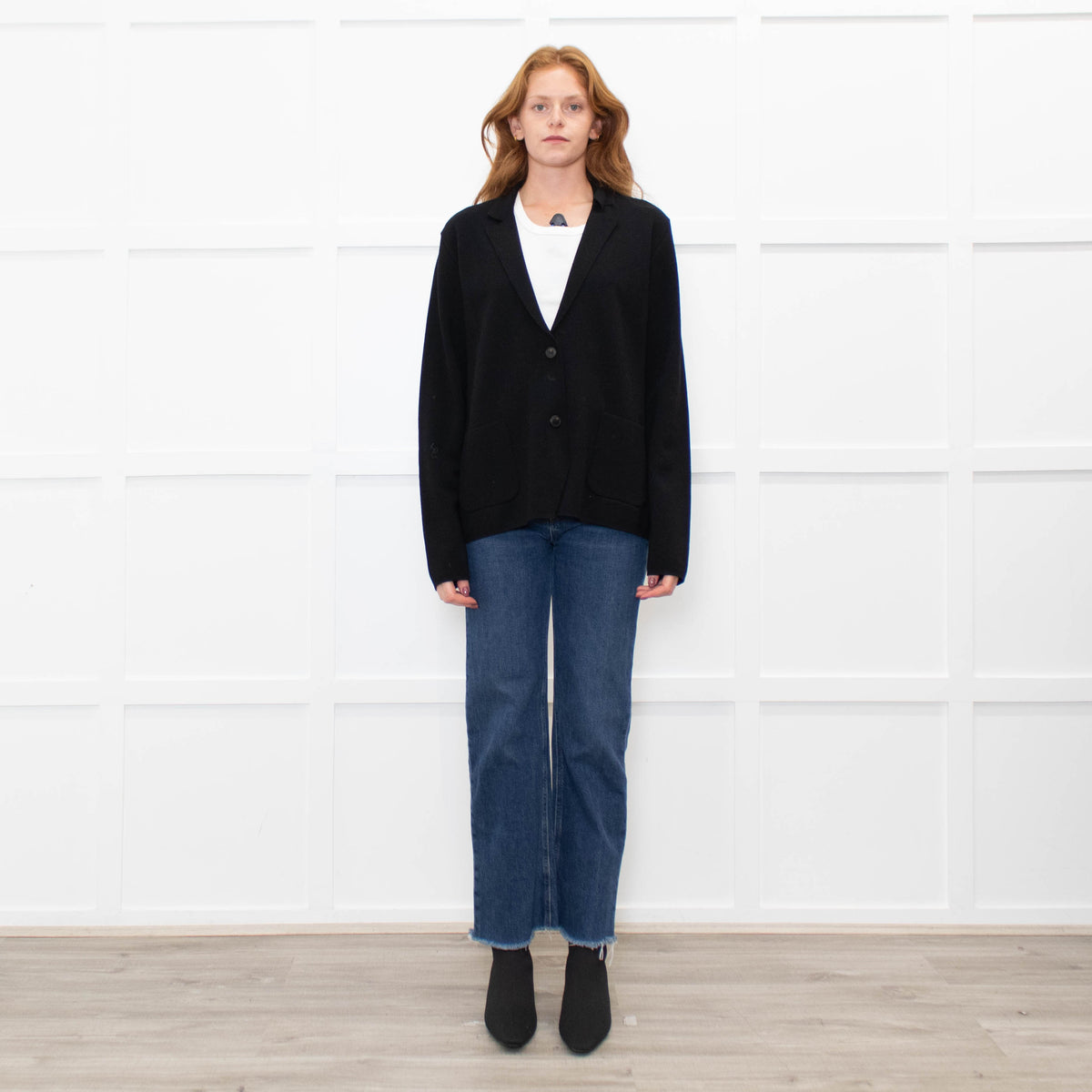 SUNSPEL Black Wool Jacket