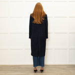 Lazzerini Tiziana Navy Sparkly Coat