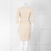 Diane Von Furstenberg Gold Lurex Long Belted Cardigan