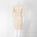 Diane Von Furstenberg Gold Lurex Long Belted Cardigan