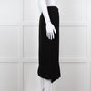 Roland Mouret Black Gold Zip Midi Skirt