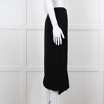 Roland Mouret Black Gold Zip Midi Skirt