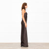 Nili Lotan Brown Satin Sleeveless Slip Dress