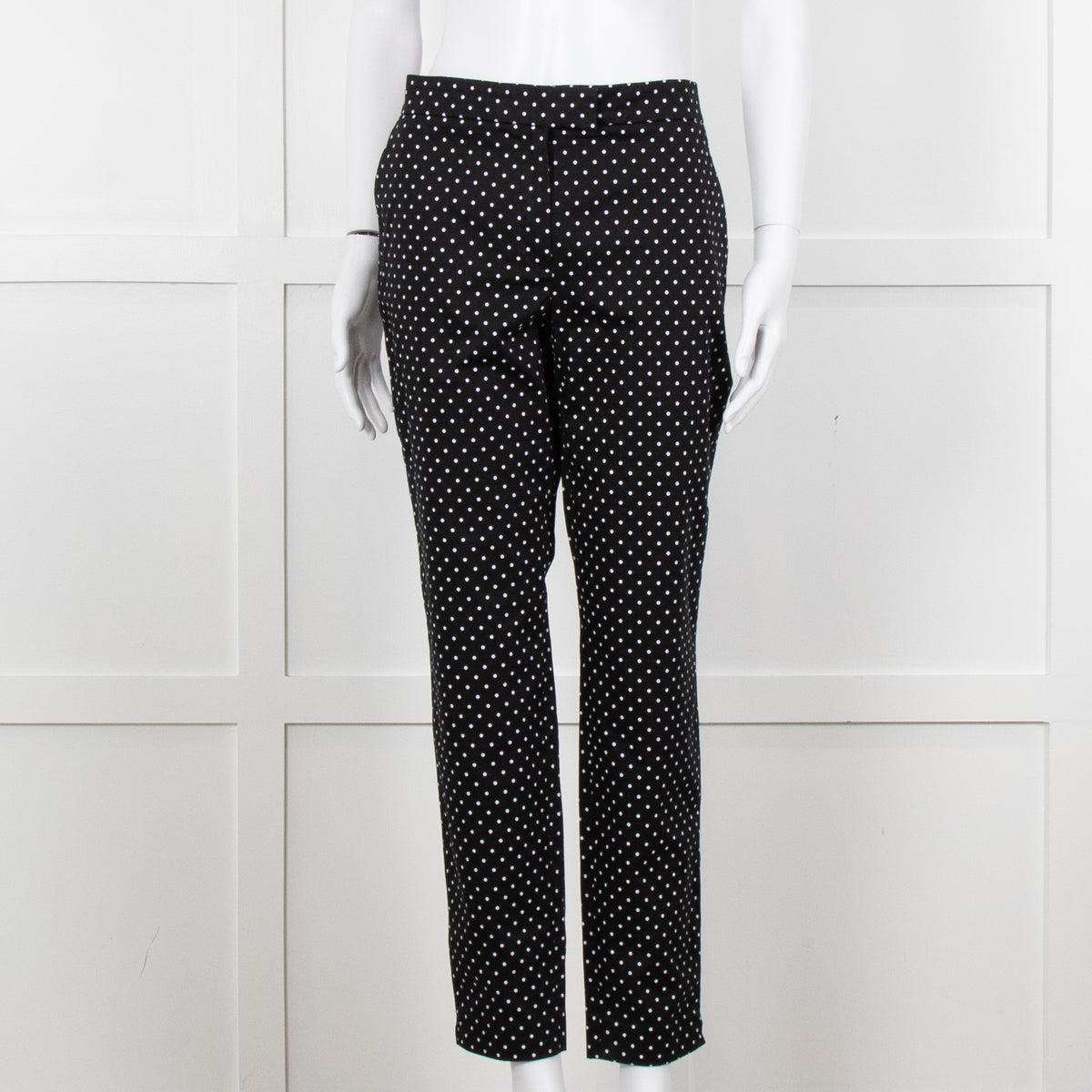 Luisa Spagnoli Black White Polka Dot Trousers