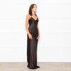 Nili Lotan Brown Satin Sleeveless Slip Dress