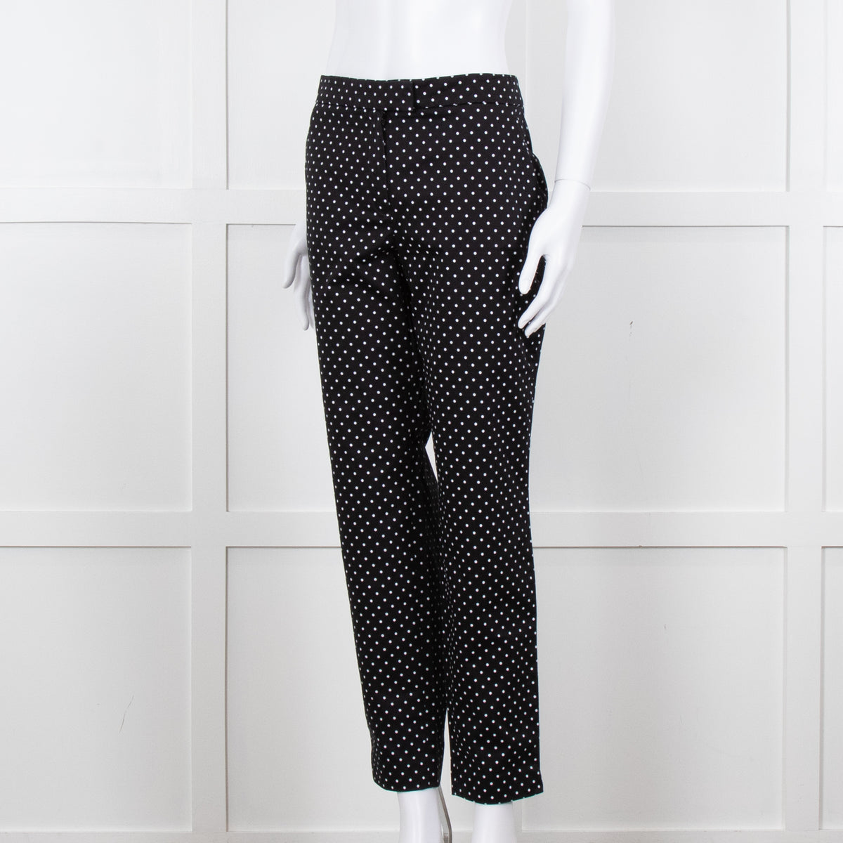 Luisa Spagnoli Black White Polka Dot Trousers