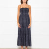 Hansine Grey Snake Skin Print Sleeveless Dress