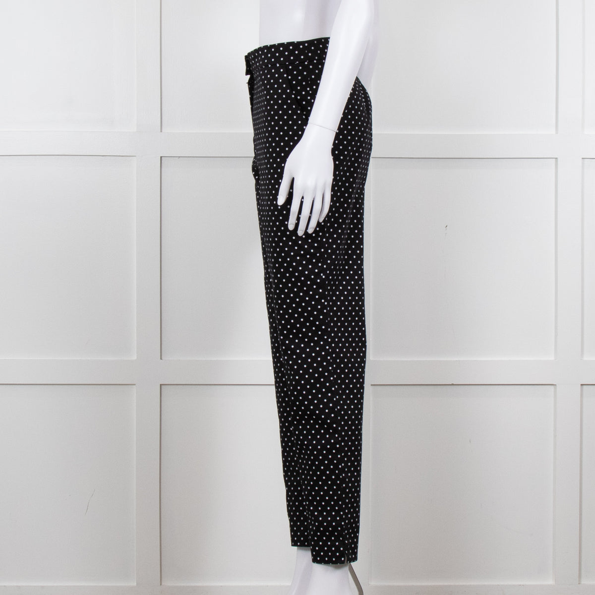 Luisa Spagnoli Black White Polka Dot Trousers