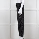 Luisa Spagnoli Black White Polka Dot Trousers