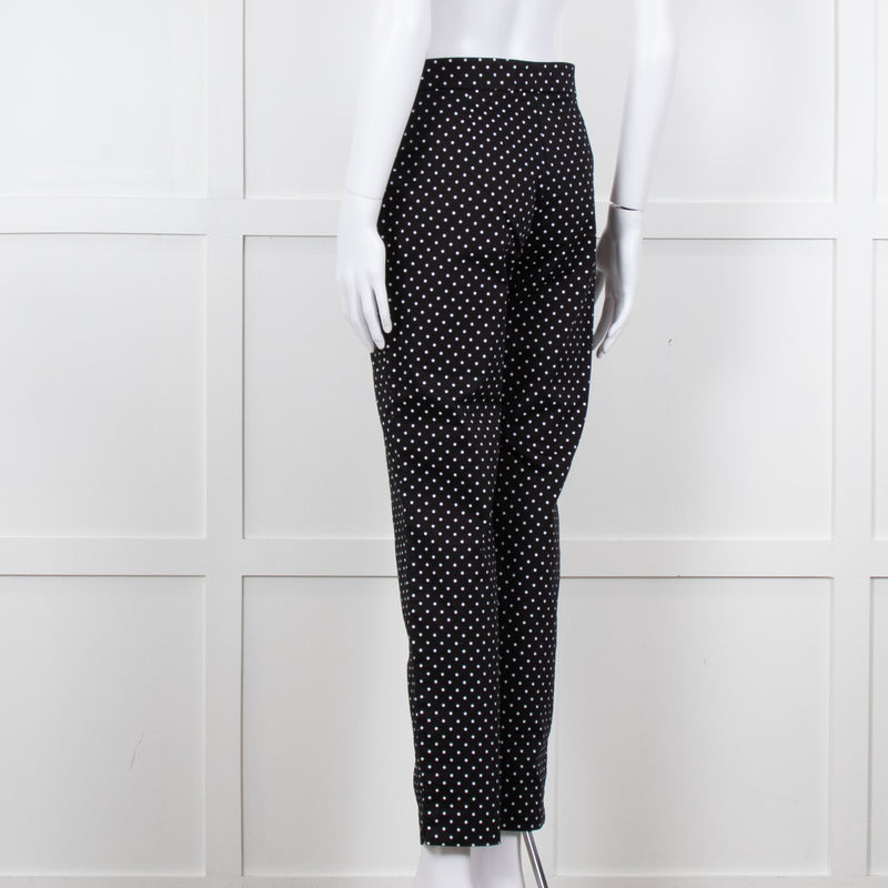 Luisa Spagnoli Black White Polka Dot Trousers