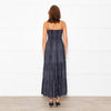 Hansine Grey Snake Skin Print Sleeveless Dress